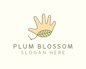 Handmade Hand Palm logo design