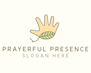 Handmade Hand Palm logo design