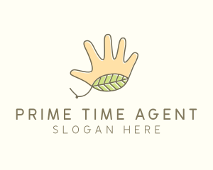 Handmade Hand Palm logo design