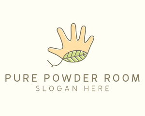 Handmade Hand Palm logo design