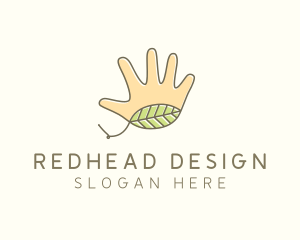 Handmade Hand Palm logo design