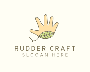 Handmade Hand Palm logo design