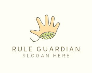 Handmade Hand Palm logo design