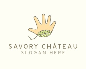 Handmade Hand Palm logo design