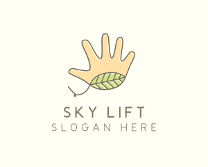 Handmade Hand Palm logo design