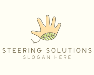 Handmade Hand Palm logo design