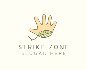 Handmade Hand Palm logo design