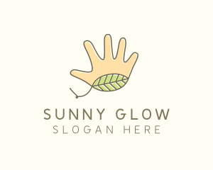 Handmade Hand Palm logo design