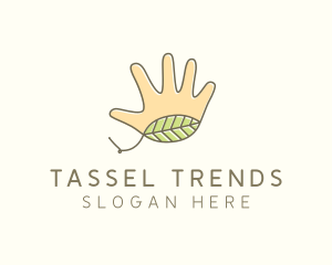 Handmade Hand Palm logo design