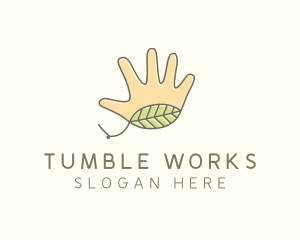 Handmade Hand Palm logo design