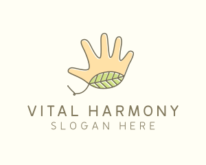 Handmade Hand Palm logo design