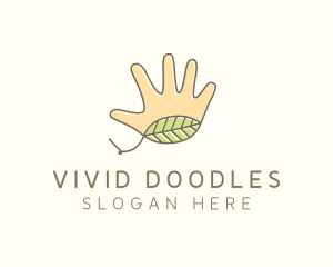 Handmade Hand Palm logo design