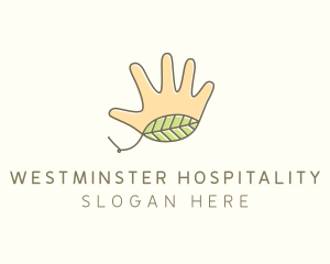 Handmade Hand Palm logo design