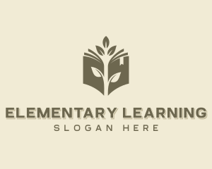 Book Tree Learning logo design