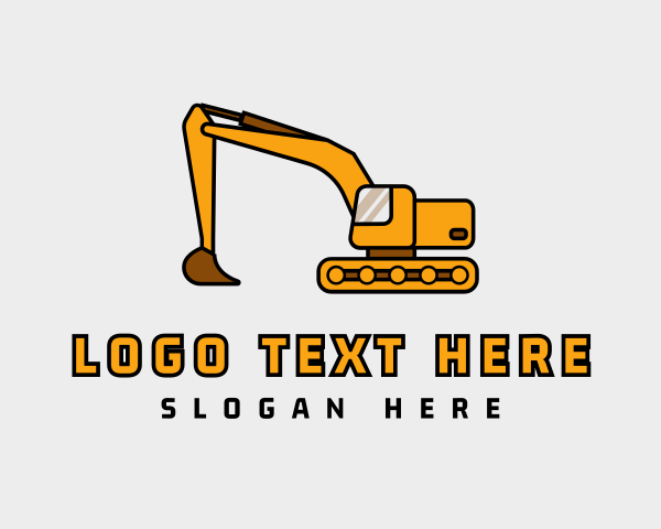 Excavator logo example 4