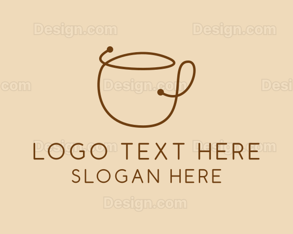 Coffee Cup Scribble Logo