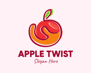 Fresh Organic Apple logo design