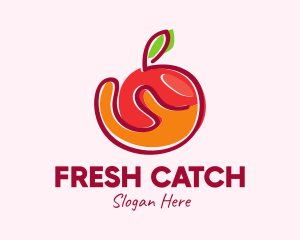 Fresh Organic Apple logo design