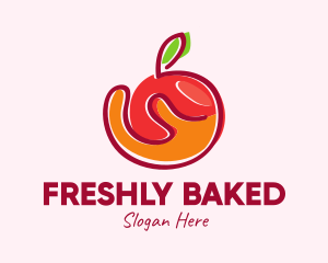 Fresh Organic Apple logo design