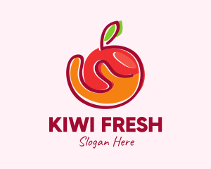 Fresh Organic Apple logo design