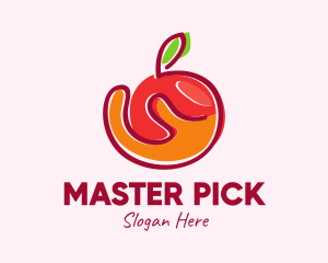 Fresh Organic Apple logo design