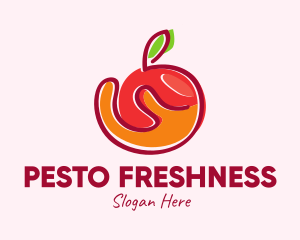 Fresh Organic Apple logo design