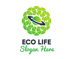 Green Network Eco Planet logo design