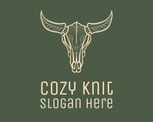 Animal Bull Skull logo design