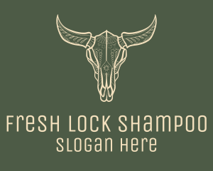 Animal Bull Skull logo design