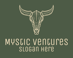 Animal Bull Skull logo design