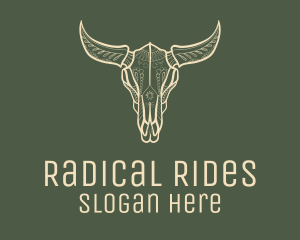 Animal Bull Skull logo design