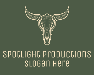 Animal Bull Skull logo design