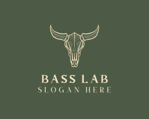 Animal Bull Skull logo design