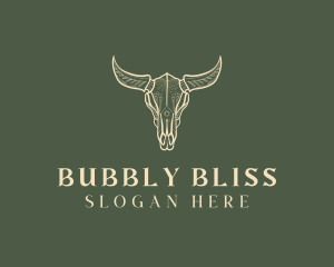 Animal Bull Skull logo design