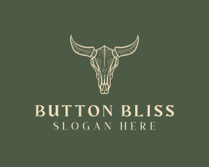 Animal Bull Skull logo design