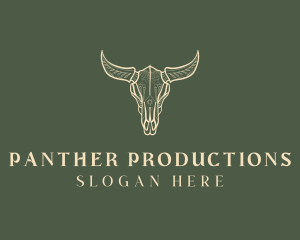 Animal Bull Skull logo design