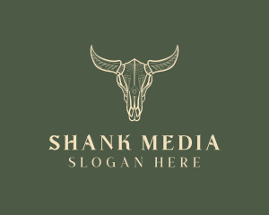 Animal Bull Skull logo design