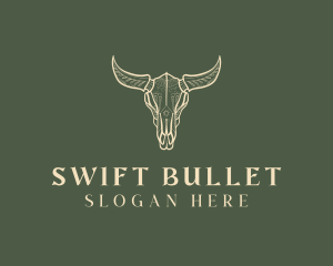 Animal Bull Skull logo design