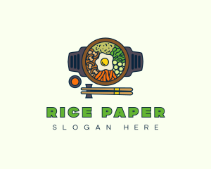 Asian Mixed Rice Bowl logo design