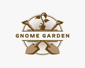 Shovel Plant Gardener logo design