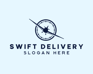 Logistics Delivery Plane logo design