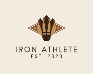 Badminton Sport Athlete logo design