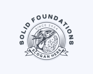 Tuna Fish Fisheries Logo