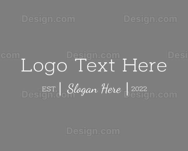 Stylish Clothing Brand Logo