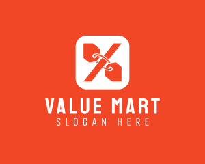 Shopping Discount Percent App logo design