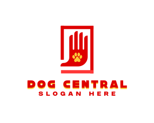 Pet Veterinary Hand logo design