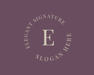 Luxury Elegant Salon logo design