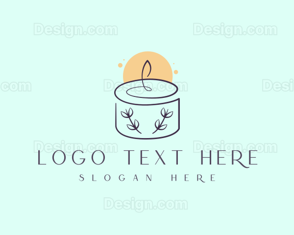 Bright Floral Candle Logo