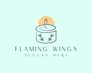 Bright Floral Candle logo design