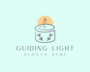 Bright Floral Candle logo design